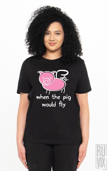 Tricou Cand o Zbura Porcul